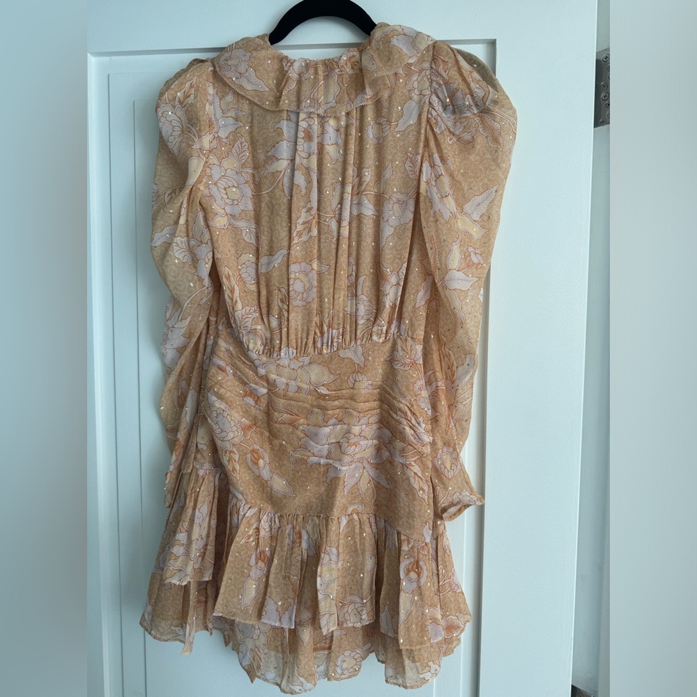 NWT $695 SP22 Ulla Johnson Cecily Magnolia Mini Dress Long Puff Sleeve Floral 0 - Picture 5 of 7